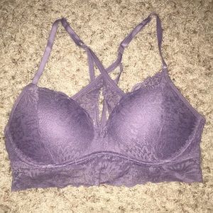 Purple lace push up bra PINK Victoria’s Secret